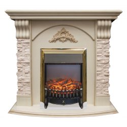 Каминокомплект RealFlame Athena STD/EUG с очагом Fobos s Lux Black/Brass