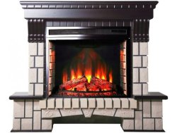 Каминокомплект Interflame Экстер темный дуб с очагом Panoramic 28 LED FX